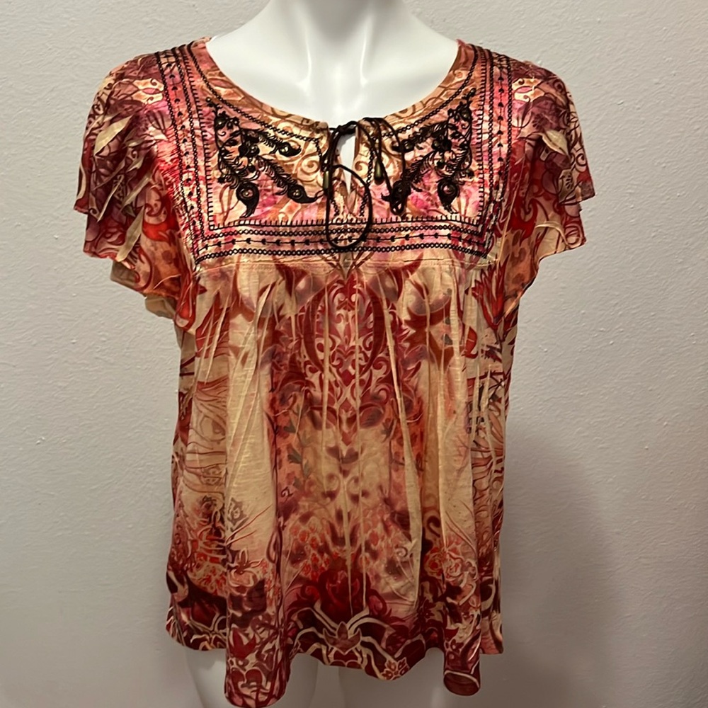 Unity World Wear Color Swirl Shirt Sz XL